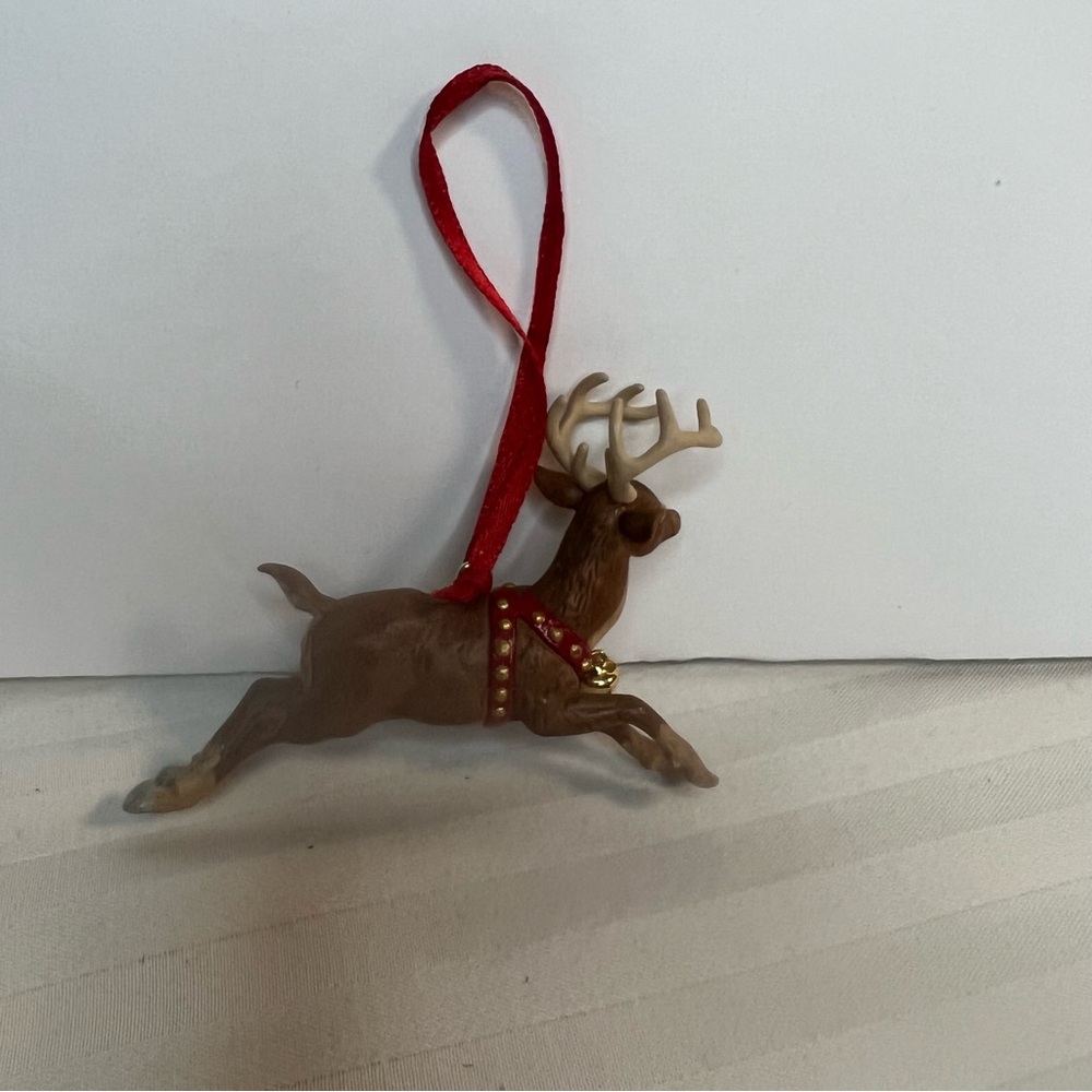 Hallmark keepsake Ornament Reindeer w/Bell Twas The Night Before Christmas 2001 - Picture 5 of 8